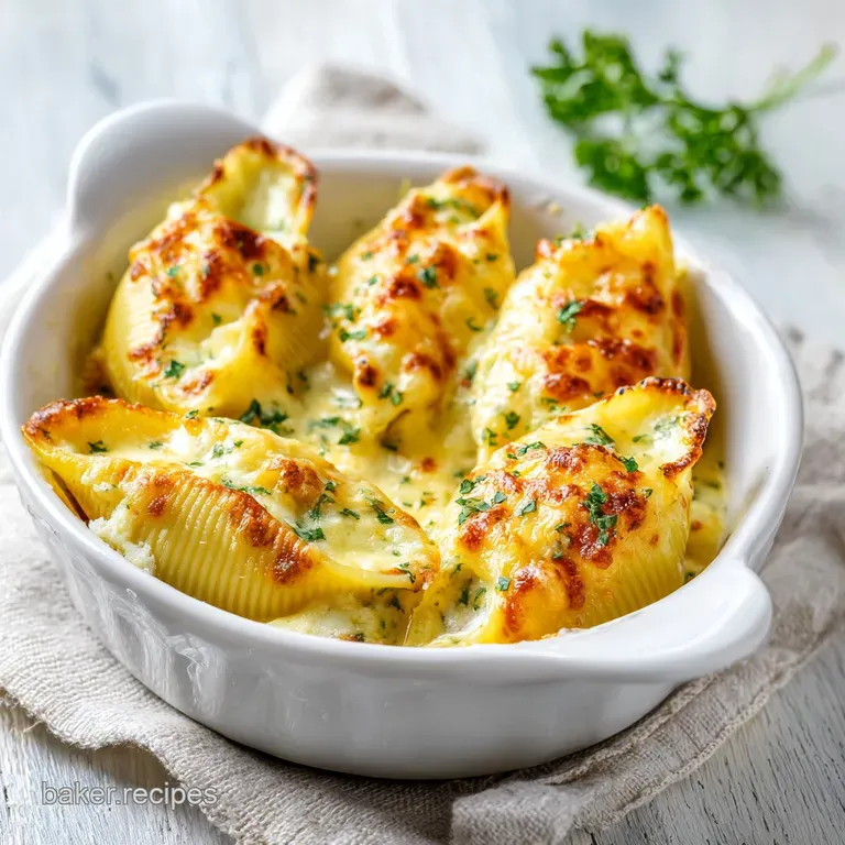 Baked Stuffed Shells: Savory Beef and Triple Cheese