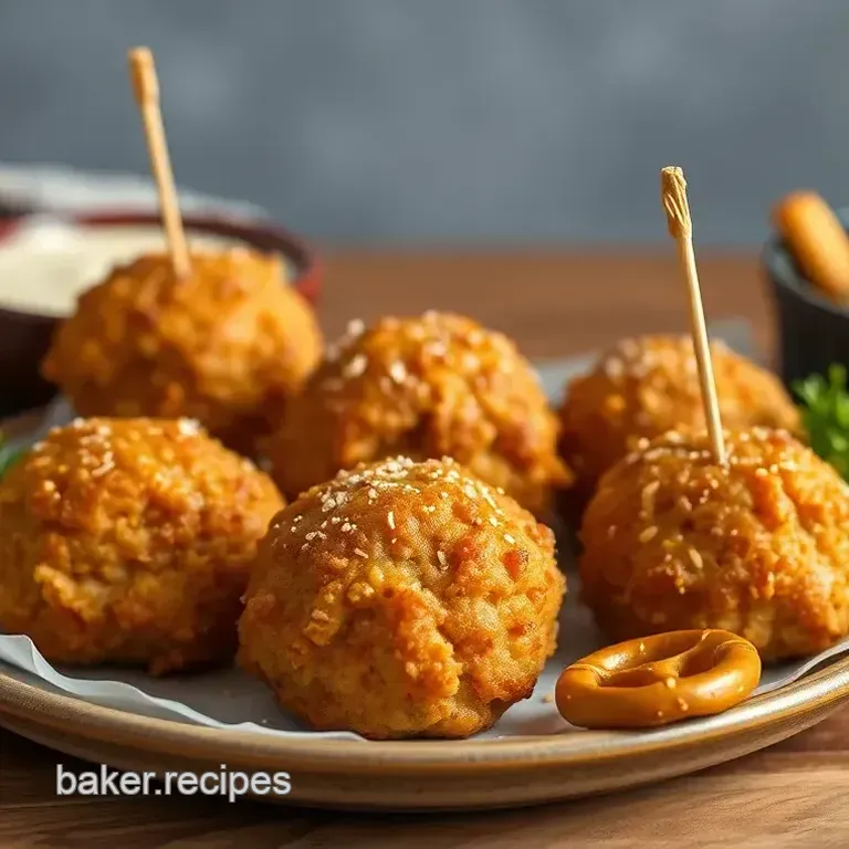 Pretzel Crusted Chicken Bites