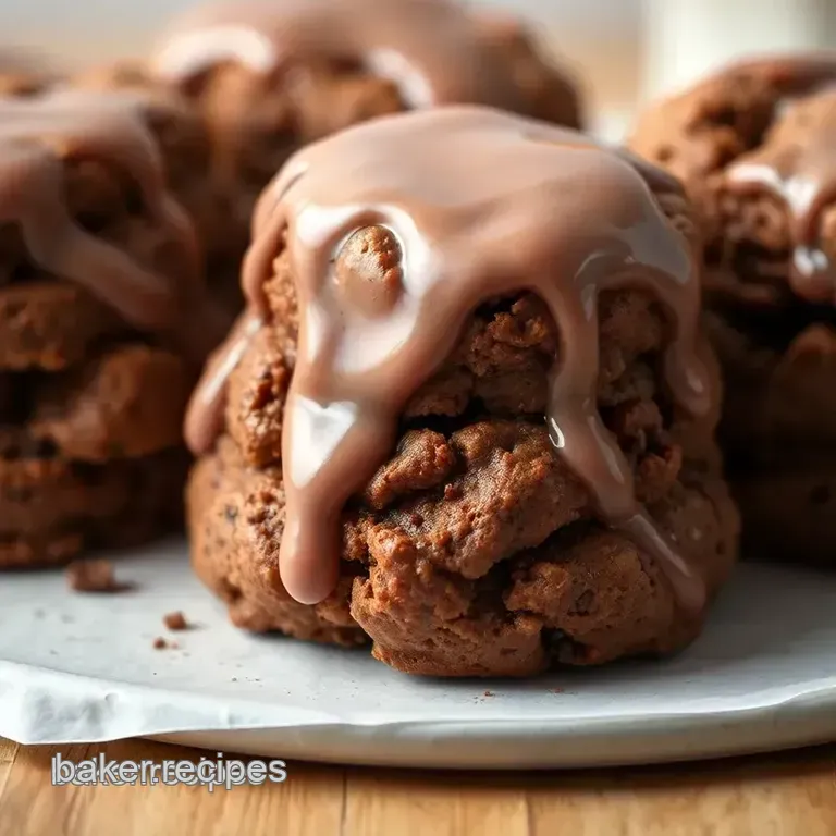 Baking Chocolate Scones with Decadent Glaze presentation
