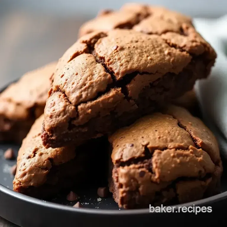 Triple Chocolate Scones presentation