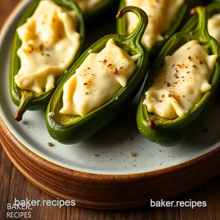 Bacon Wrapped Cheesy Stuffed Jalapeños presentation