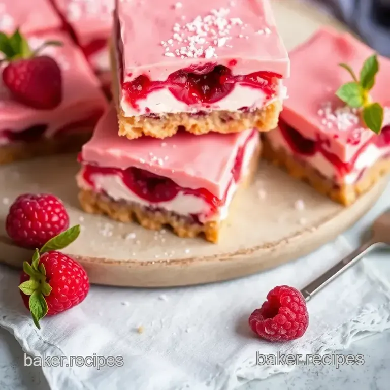 Baking Light Raspberry Cream Bars presentation