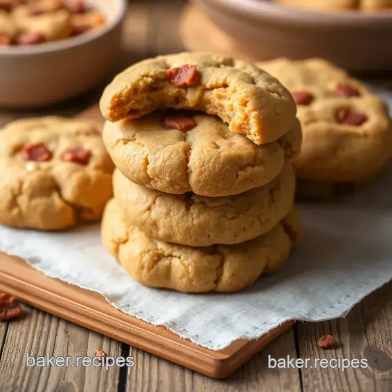 Cookies: Peanut Butter Bacon Dark Chocolate presentation