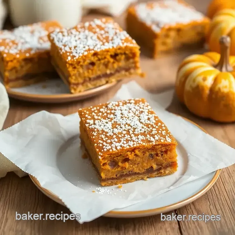 Pumpkin Streusel Bars presentation