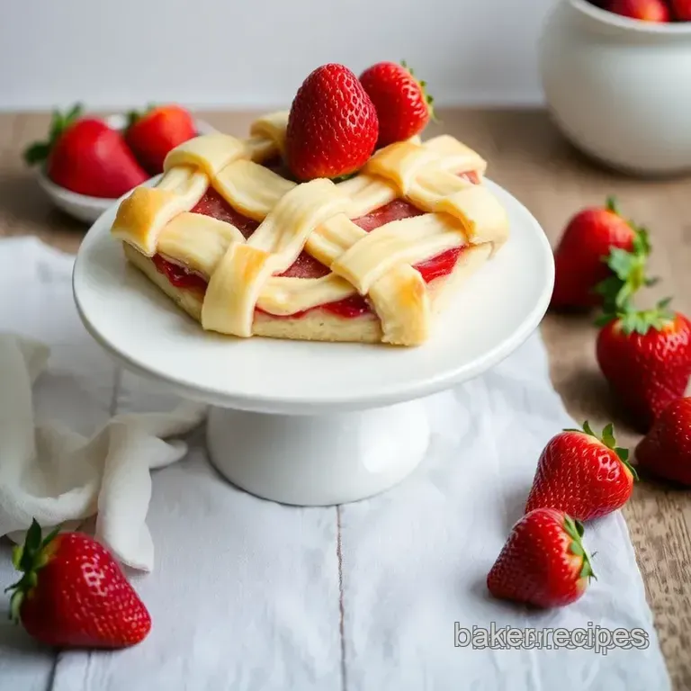 Baking Strawberry Lattice Delight presentation