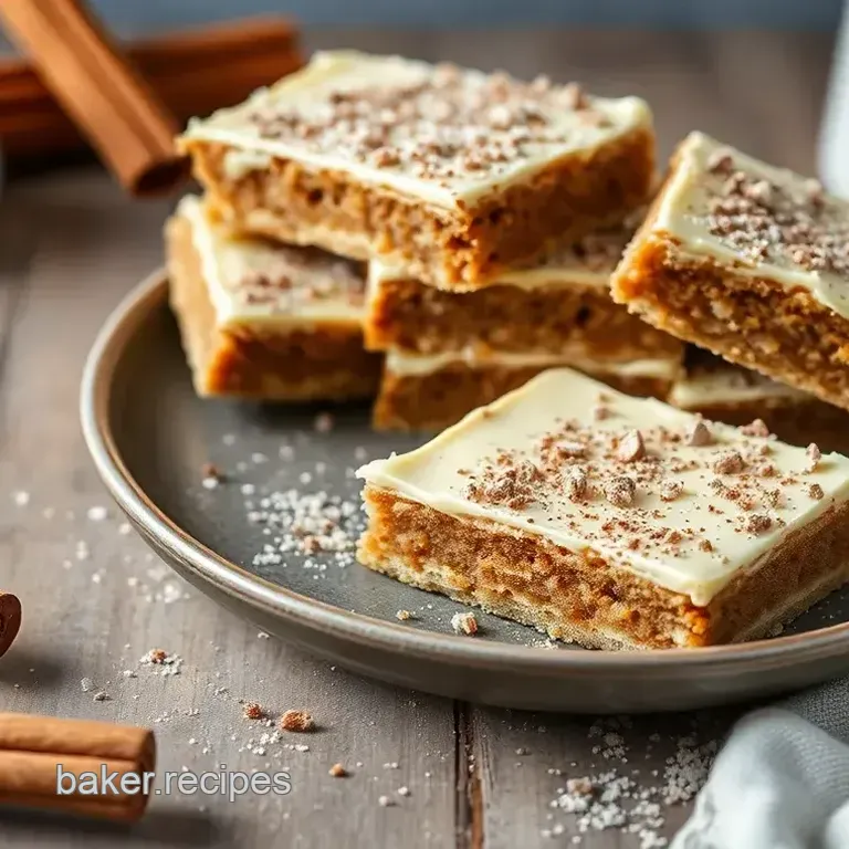 White Chocolate Snickerdoodle Blondies