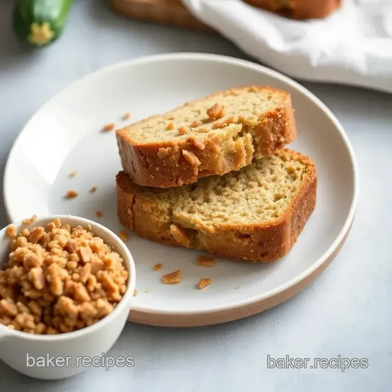 Award-Winning Zucchini Bread with Brown Sugar Streusel presentation