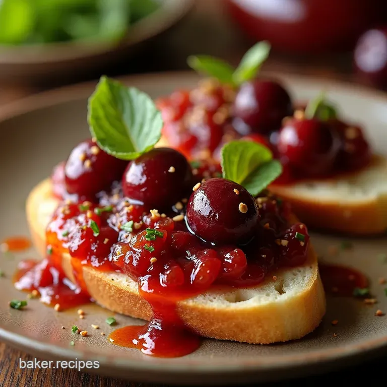 The Gentrys Relish Spiced Summer Cherry Chutney with Balsamic Zing presentation