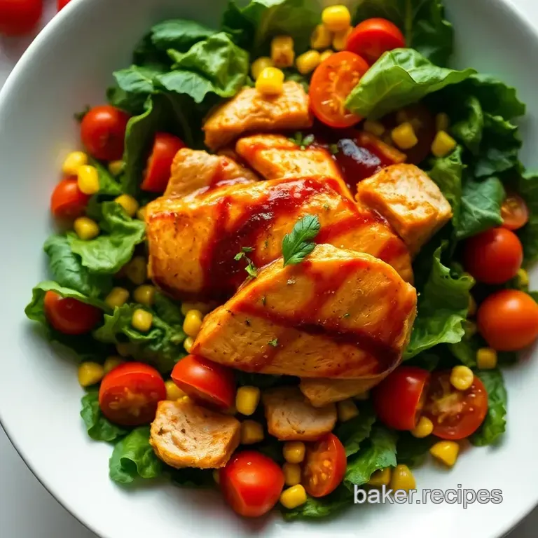 Bar Bq Chicken Salad: the Ultimate Summer Delight presentation