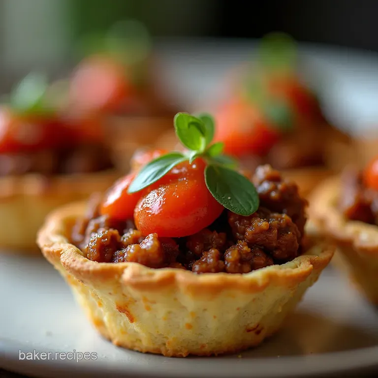 Smoky BBQ Beef SunKissed Tomato Tartlets
