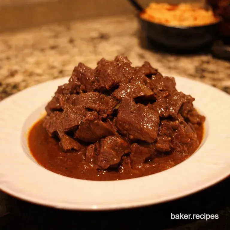 Beef Chuck Bourguignon presentation