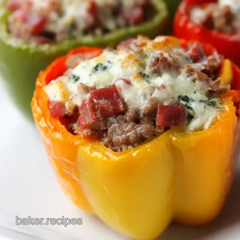 Bellissima Bell Peppers: the Ultimate Stuffed Pepper Recipe presentation