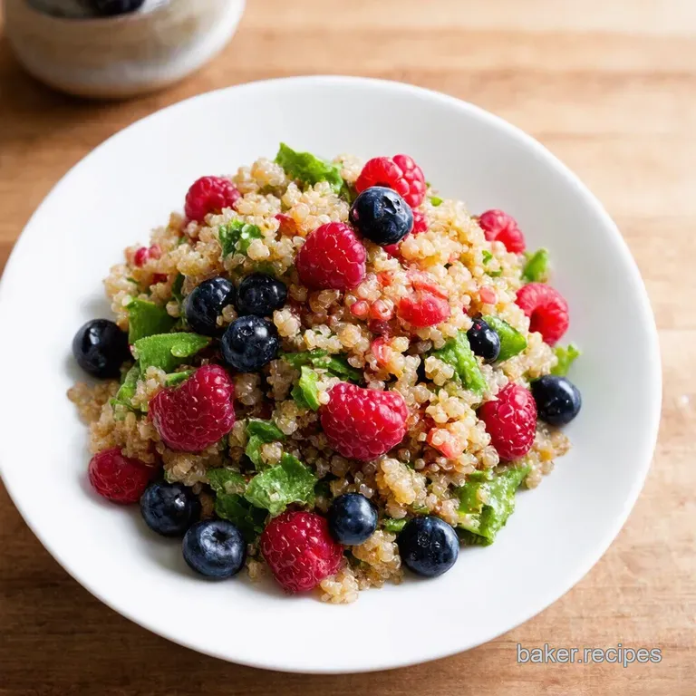 Berry Bliss Quinoa Salad presentation