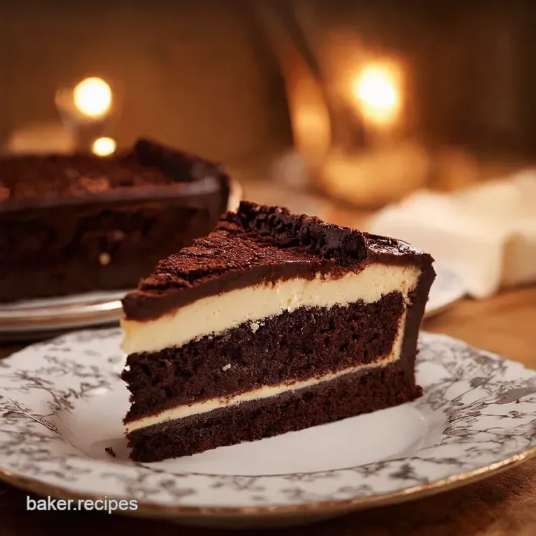 Black Forest Bliss a Slice of Classic German Chocolate Cherry Cake presentation