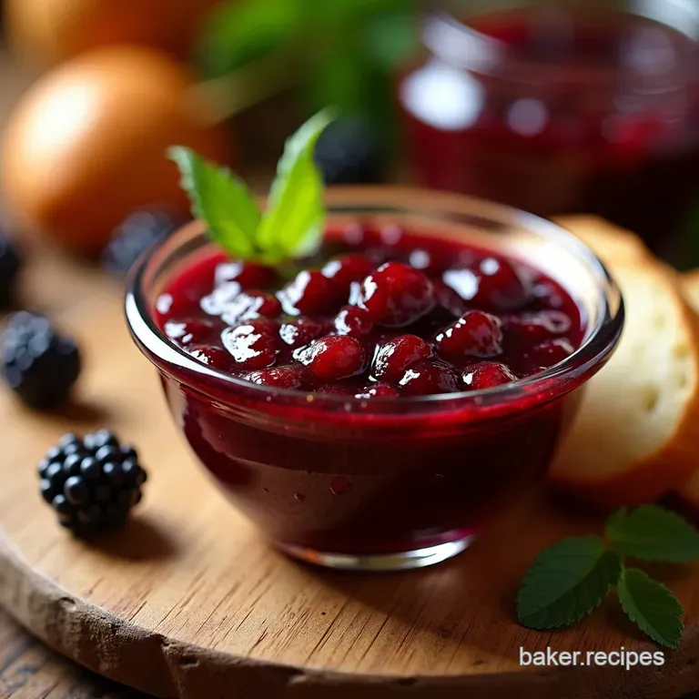 Blackberry Blaze Berry Bright Jam Sweet Heat Jalape&ntilde;o Preserve presentation