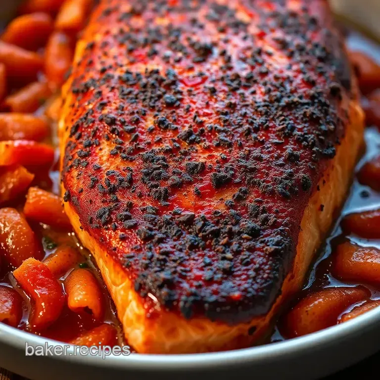 Blackened Salmon Sizzle: Cajun-Kissed Fillets in 15 Minutes presentation