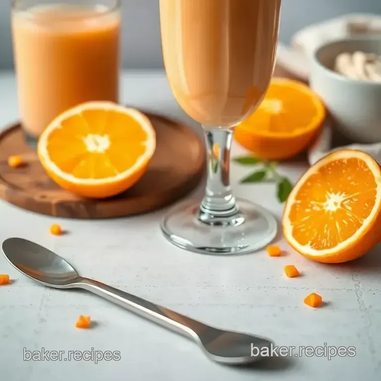 Blend Orange Creamsicle Smoothie Delight presentation