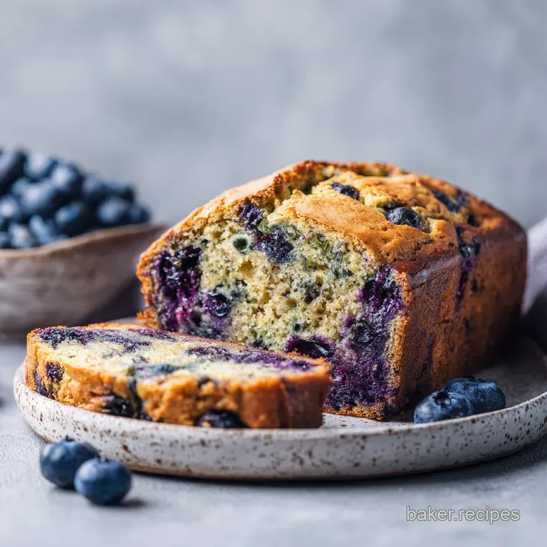 Blueberry Zucchini Bread Recipe with Lemon Zest