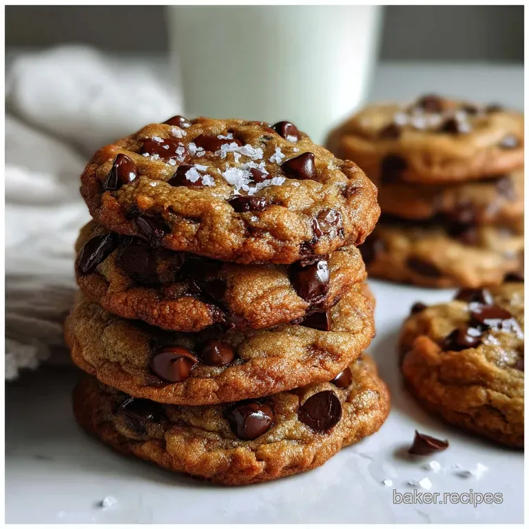 Cookie Recipes: Best Brown Butter Chewy Chocolate Chip presentation