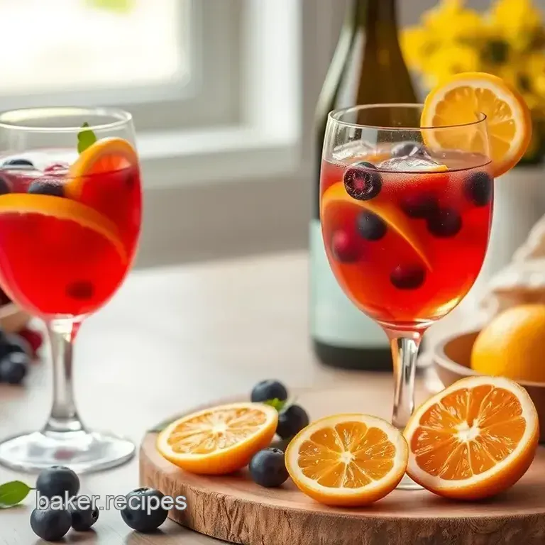 Bubbly Sangria Delight: A Refreshing Summer Cocktail