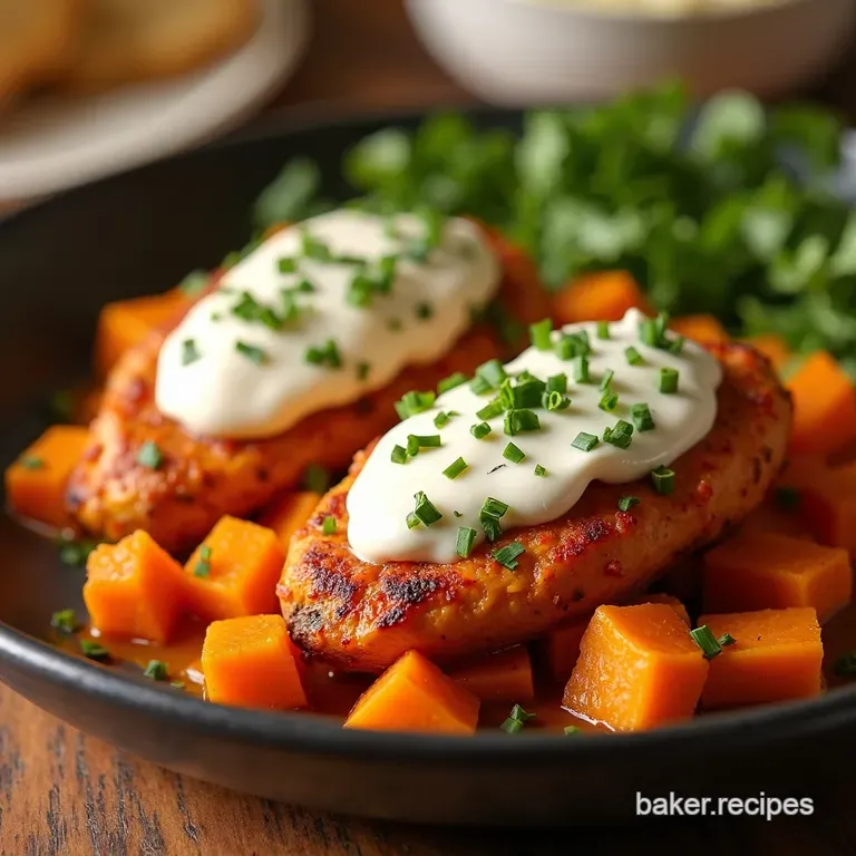 Buffalo Chicken Stuffed Sweet Potatoes Slow Cooker Delight presentation