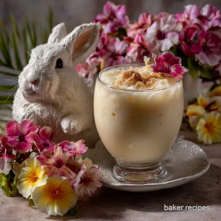 Your Bunny Colada for a Festive Easter Recipe presentation