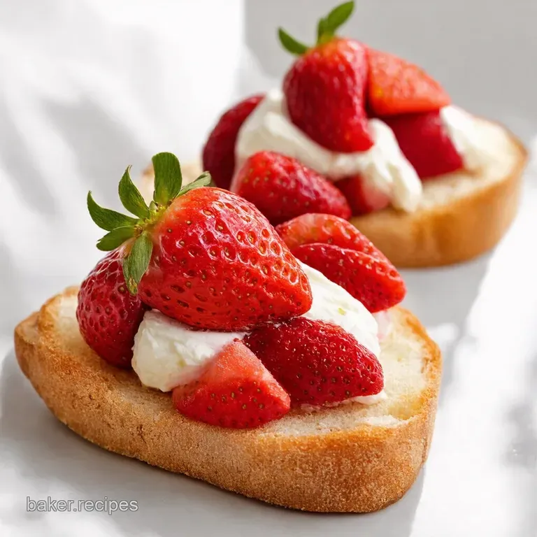 Burrata with Balsamic Glazed Strawberries Crostini