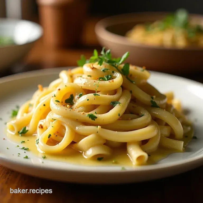 Buttery Cabbage Noodles Haluski presentation