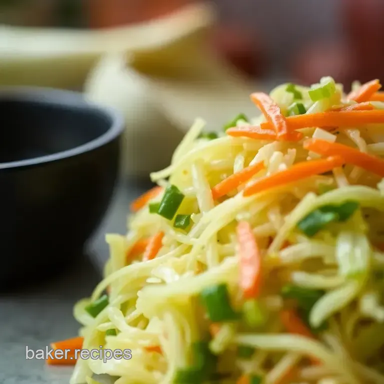 Cabbage Stir-Fry with Ginger and Garlic presentation