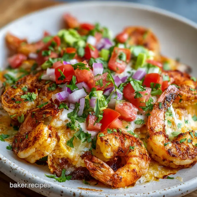 Cajun Shrimp Nachos with Velvety Queso