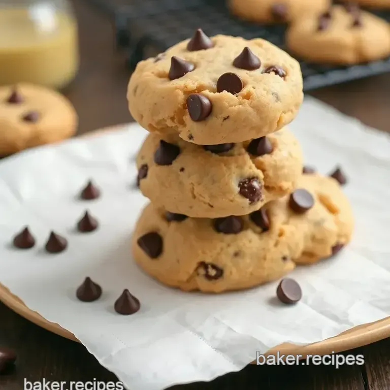 Bake Cake Batter Cookies with Chocolate Chips presentation