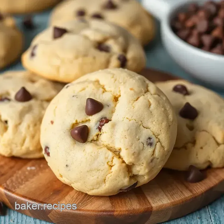 Bake Cake Batter Cookies with Chocolate Chips