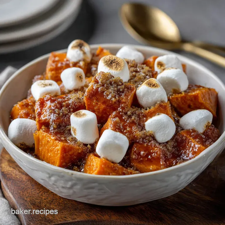Candied Sweet Potato Recipe with Marshmallows