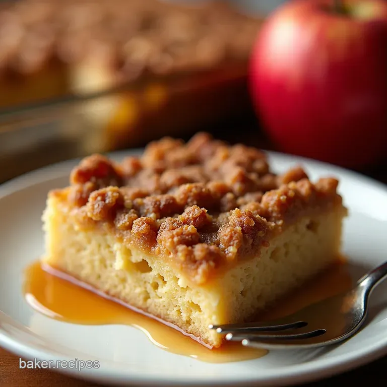 Caramel Apple Dump Cake presentation