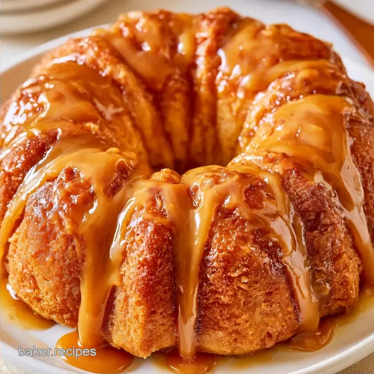 Caramel Apple Nothing Bundt Cake with Apple Cider