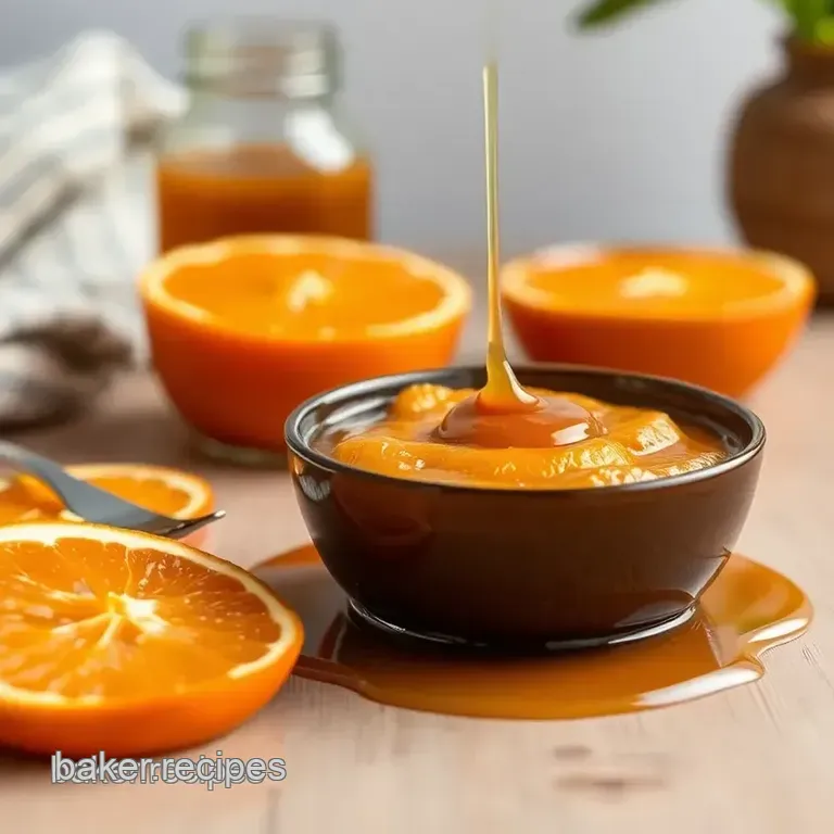 Caramelize Fresh Orange for Salty Sauce presentation