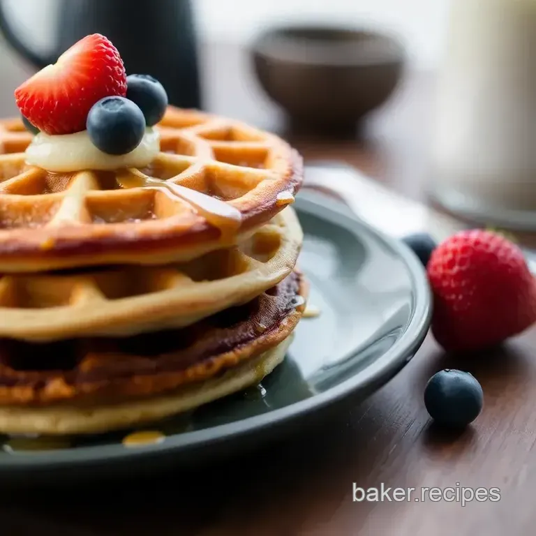 Carmel Salt Pancakes or Waffle Mix presentation