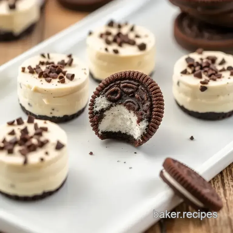 Oreo Cheesecake Bites - Irresistibly Sweet presentation