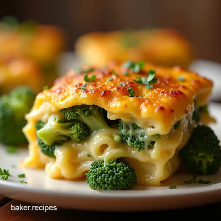 Cheesy Chicken Broccoli Hidden Veggie Bake presentation