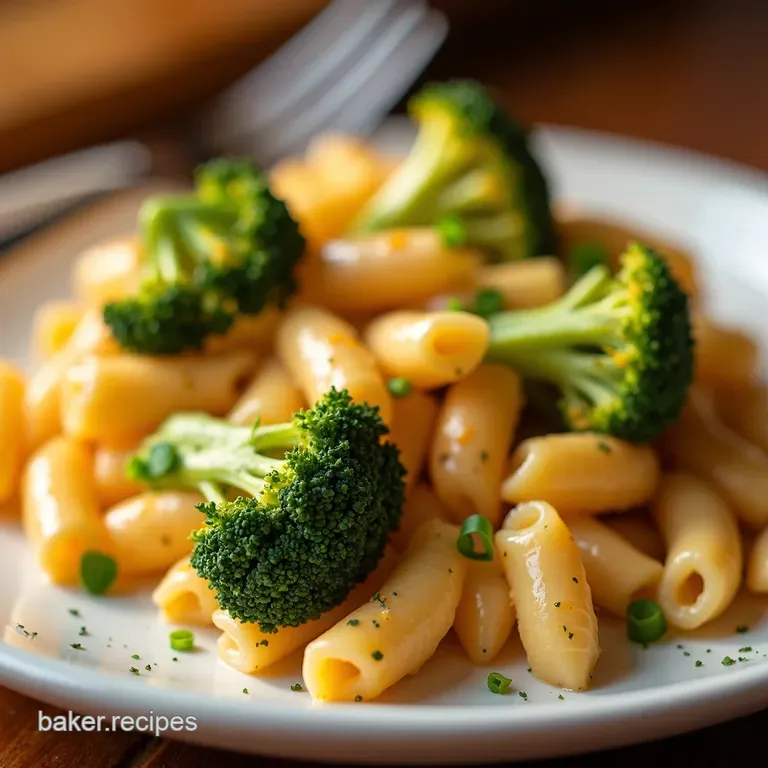 Cheesy Chicken Broccoli Pasta Bake presentation