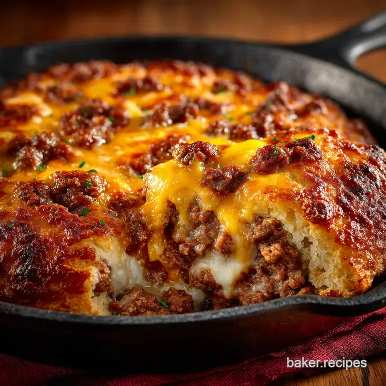 Cheesy Cowboy Casserole presentation