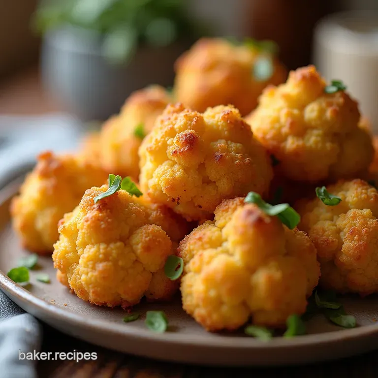 Cheeky Keto Cauliflower Bites Crispy Cheesy and Guiltfree presentation