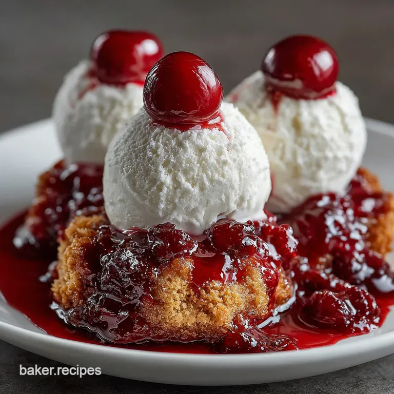 Cherry Bomb Cobbler Easy Peasy Cherry Delight presentation