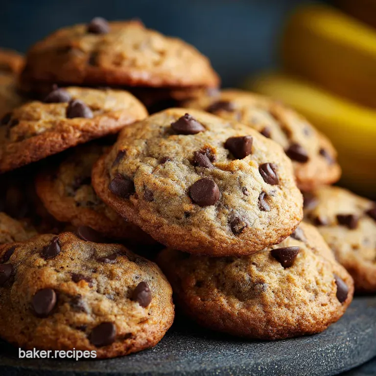 Banana Chocolate Chip Cookies: Not Banana Bread!