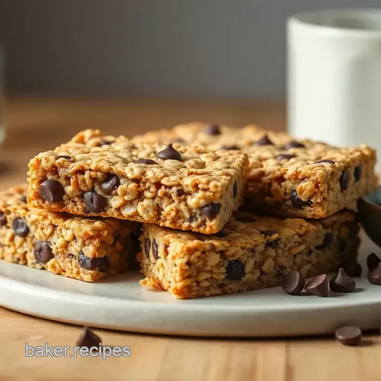 Chewy Granola Bars with Chocolate Chips