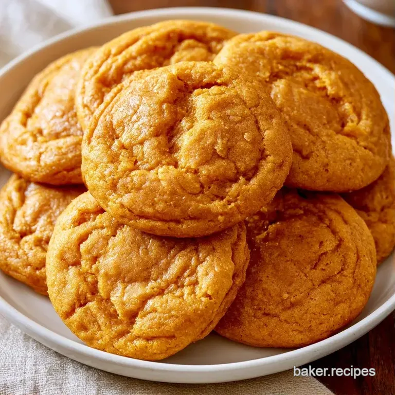 A neat stack of soft, amber-colored cookies on a ceramic plate, garnished with a cinnamon stick and star anise.