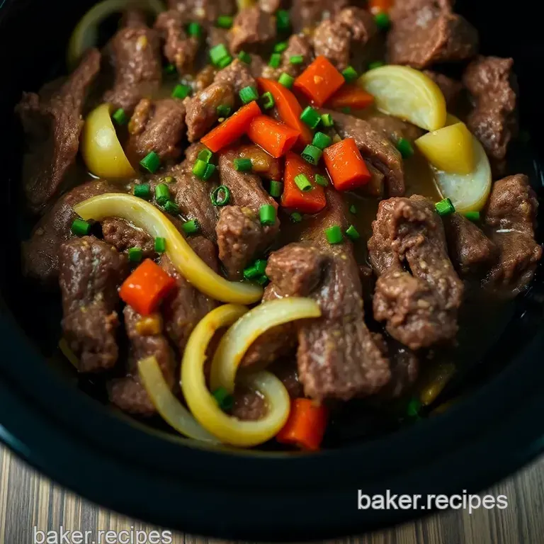 Chicago-Style Slow Cooker Italian Beef Sandwiches presentation