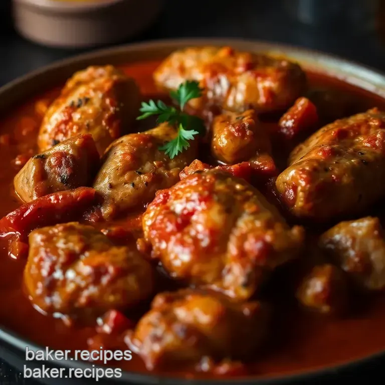 Chicken Cacciatore presentation