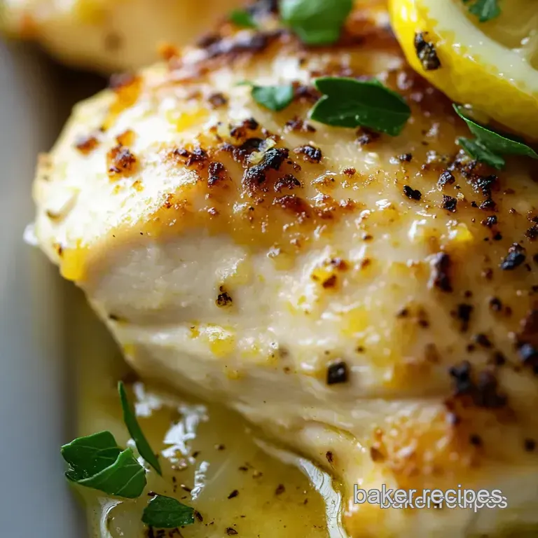 Chicken Francese: Sunshine on a Plate presentation