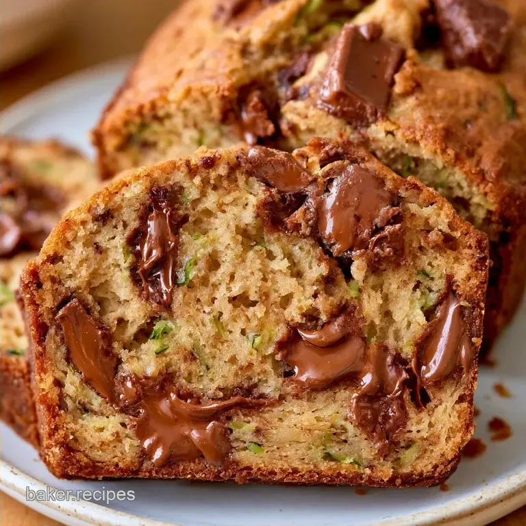 Tender Chocolate Chip Zucchini Banana Bread